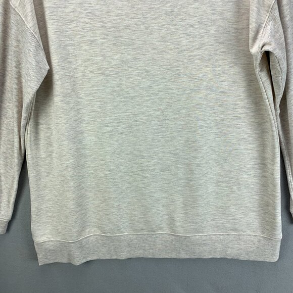 Soft Surroundings Sweatshirt Womens Medium Oatmeal Heather Pullover Athleisure - Picture 6 of 14
